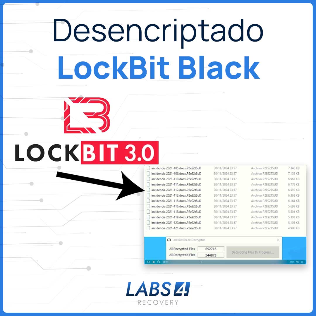 Desencriptado de Ransomware LockBit Black: Recuperación de Datos en Casos Complejos