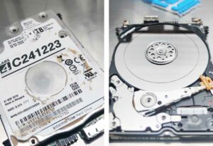 Desafíos en la Recuperación de Datos Disco Duro Western Digital USB WD10SMZW Recuperación de Datos de Disco Duro Western Digital USB WD10SMZW Manipulado y con Plato con Surco