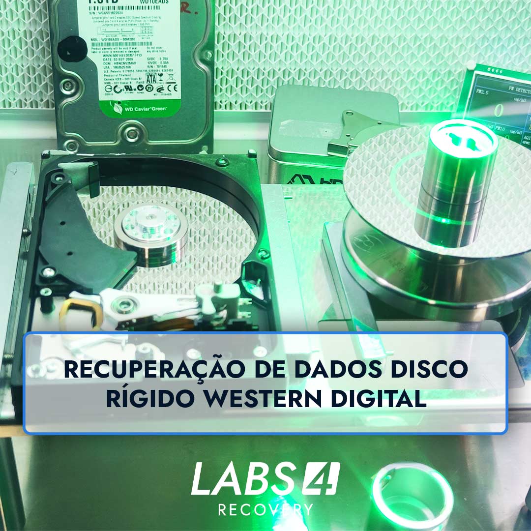 Recuperação de Dados Disco Rígido Western Digital - Análise Inicial do Disco