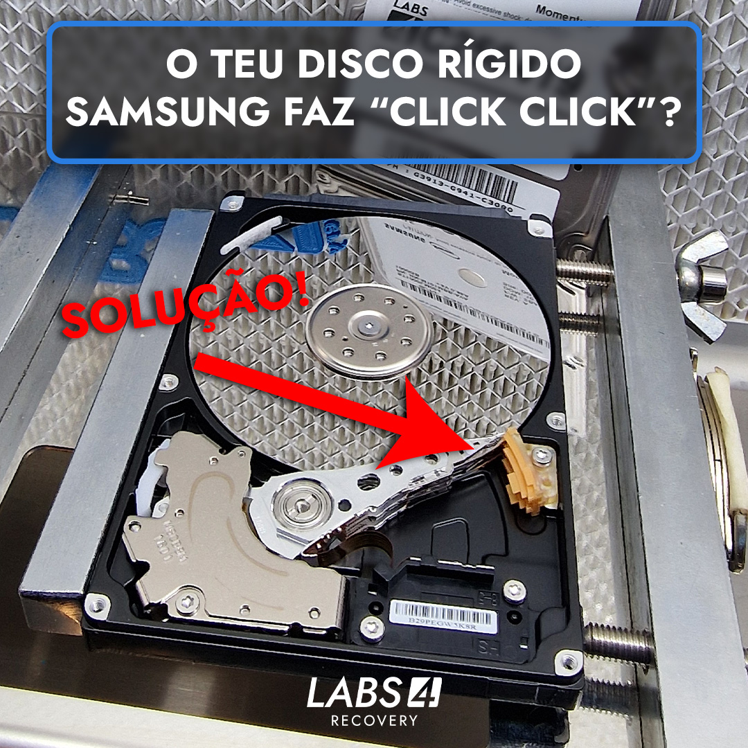 Recuperação de dados em disco rígido Samsung ST1000LM024