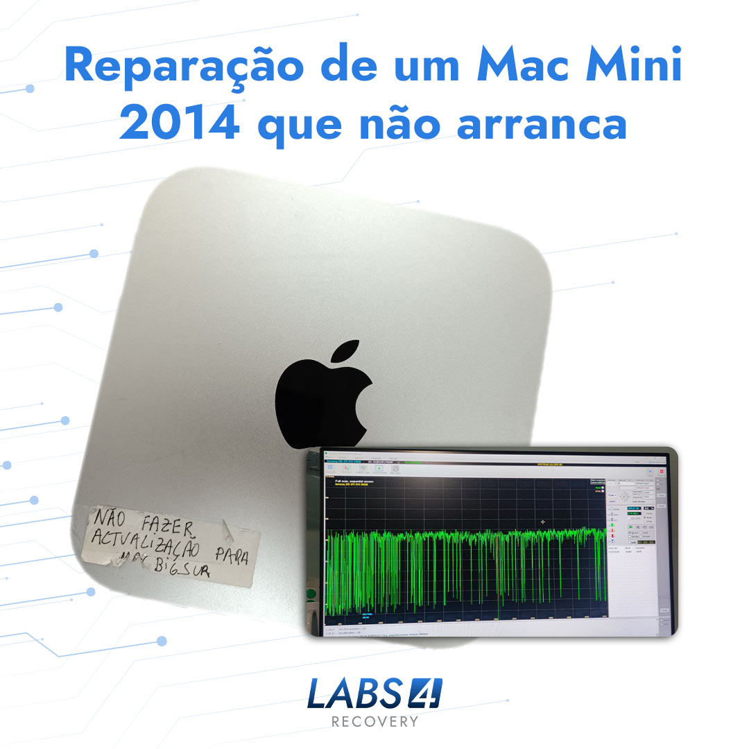 Reparação de um Mac Mini A1347 2014 que não arranca