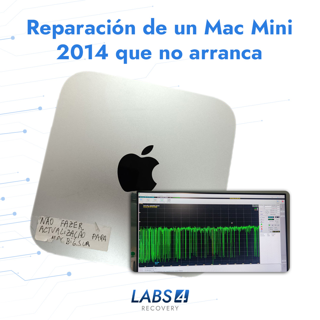 Reparación de un Mac Mini A1347 2014 que no arranca